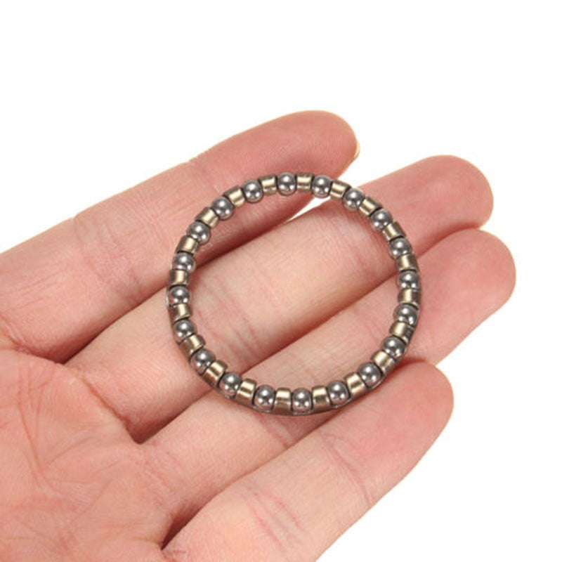 Caged Ball Bearing Bracelet Kit - Stainless Steel and Titanium - Small -  Metal Designz